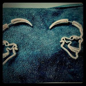 Silver Skull Earrings